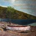 Le bateau 148X156cm Huile sur toile - D.Xhelo - Copyright